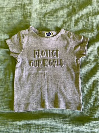 T-shirt à inscription bébé garçon, taille 12 mois