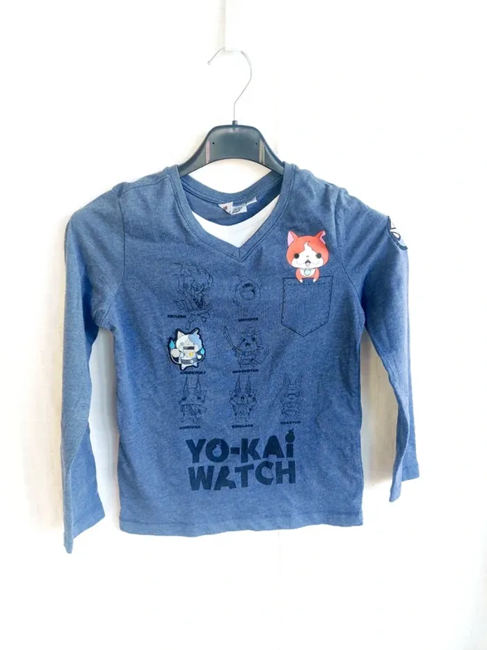 Tee-shirt manches longues Yo-Kai Watch 8 ans - photo numéro 1