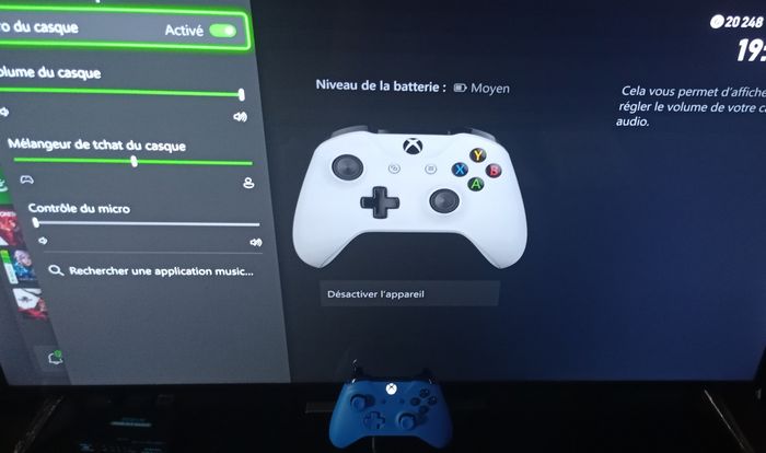 😍 manette bleue Xbox one sx séries xs et pc en boîte - photo numéro 4