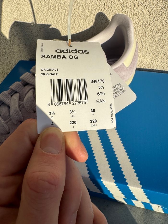 Adidas Samba Violet pale - photo numéro 6