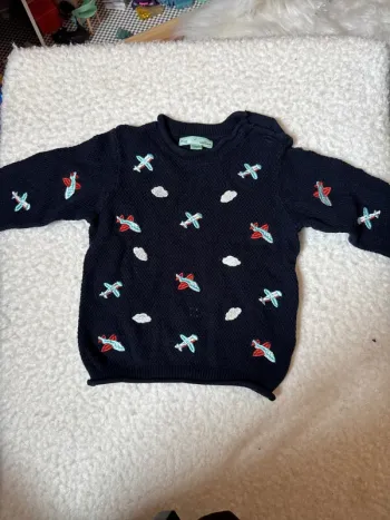 Pull bébé 9 mois Mes petits Cailloux