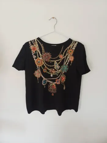 T-shirt zara noir