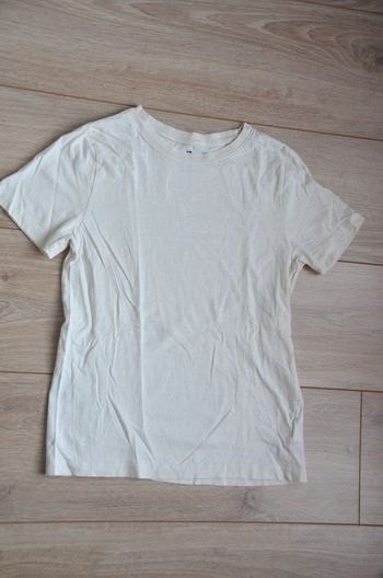 t shirt 14 ans creme