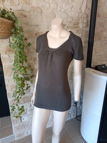 Haut, tee shirt en maille femme taille M Promod