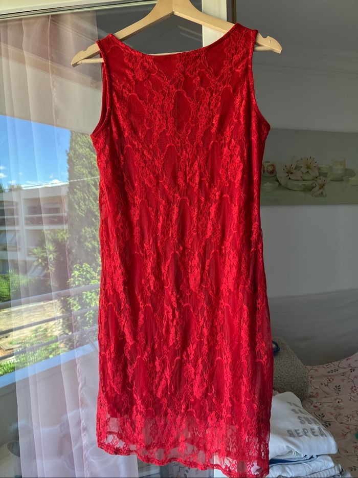 Robe rouge d’été ajourée T. 38-40 ♥️ - photo numéro 6