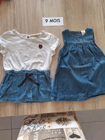 Lot 2 robes H&M et zara 9/12 mois