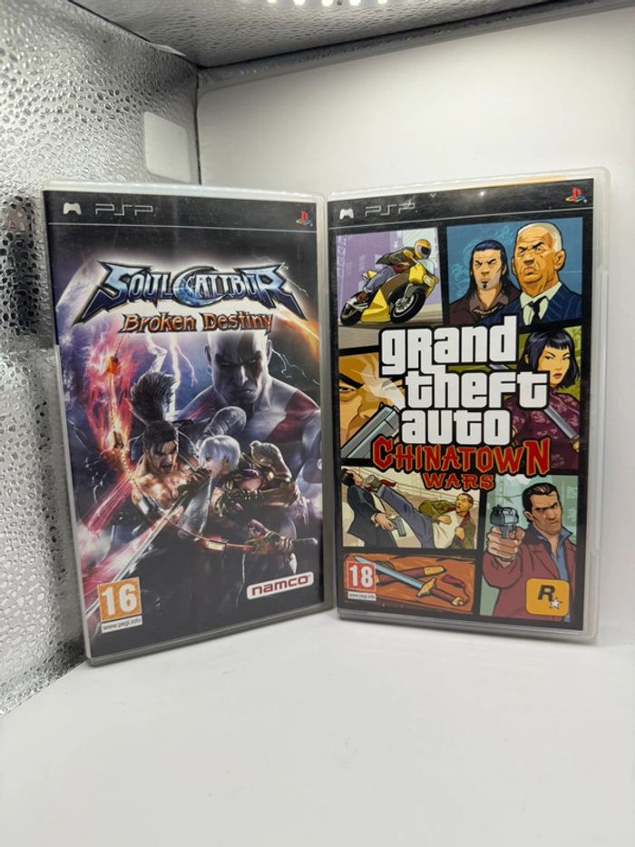 Soulcalibur Broken Destiny + GTA Chinatown Wars PSP Playstation