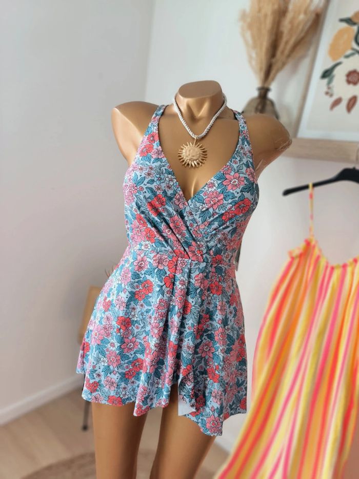 🌺 Maillot de bain robe floral Taille S (36) Neuf avec étiquettes 🌺