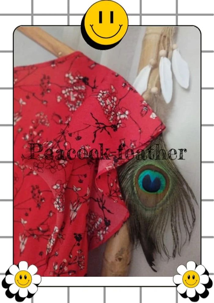 Robe rouge fleurie Kiabi 42 - photo numéro 9