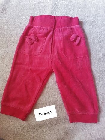 Pantalon velour tissaia 12 mois