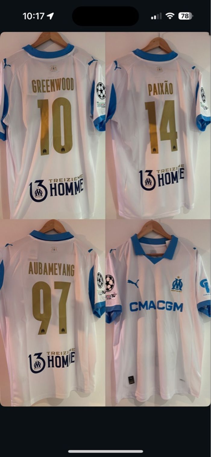 Maillot OM floqué - photo numéro 2