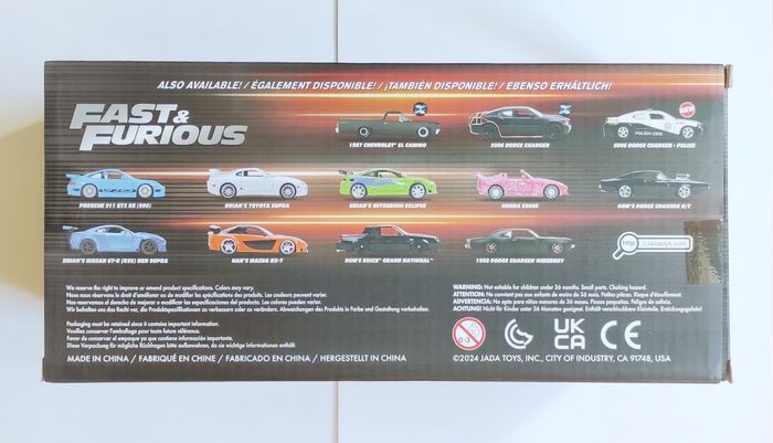 FAST & FURIOUS - 1995 Toyota Supra - Voiture Collection - Jada Toys - 1:24 - photo numéro 3