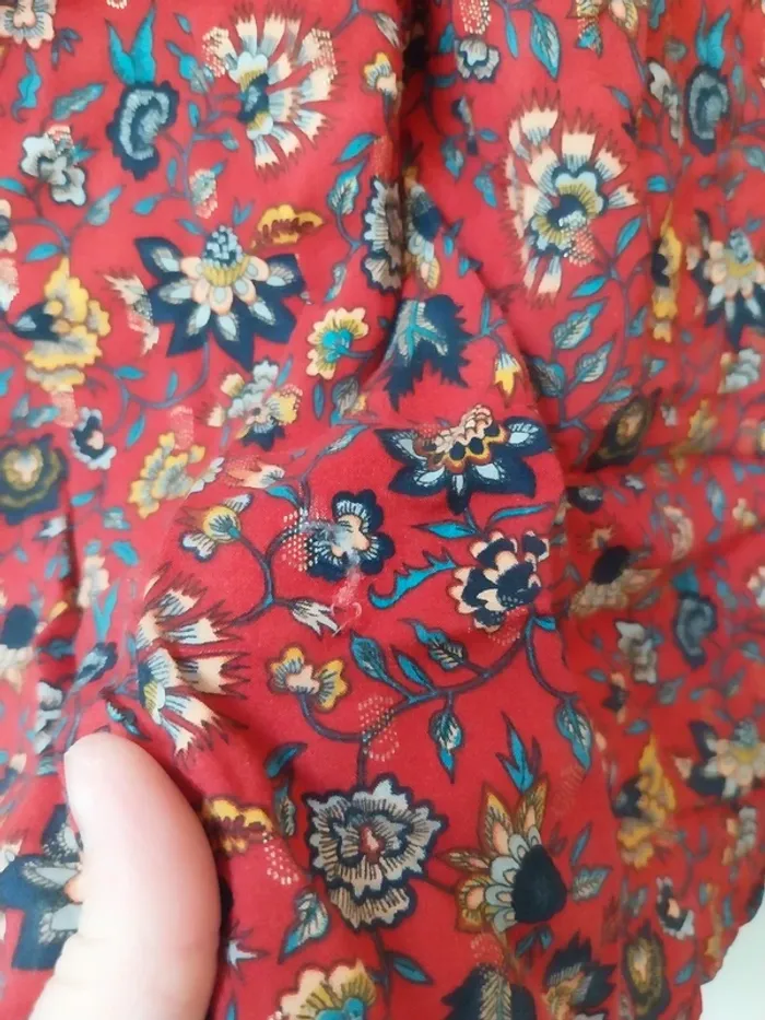Blouse rouge à motifs Bonobo L - photo numéro 5