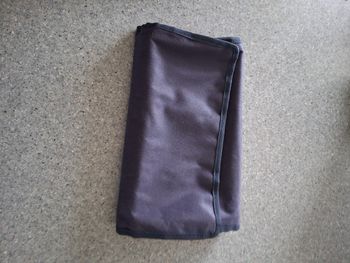Boite rangement tissu bleu