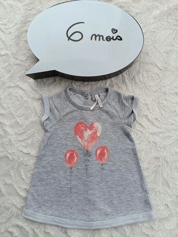 Robe Fille 6 mois Cœur ballon Orchestra