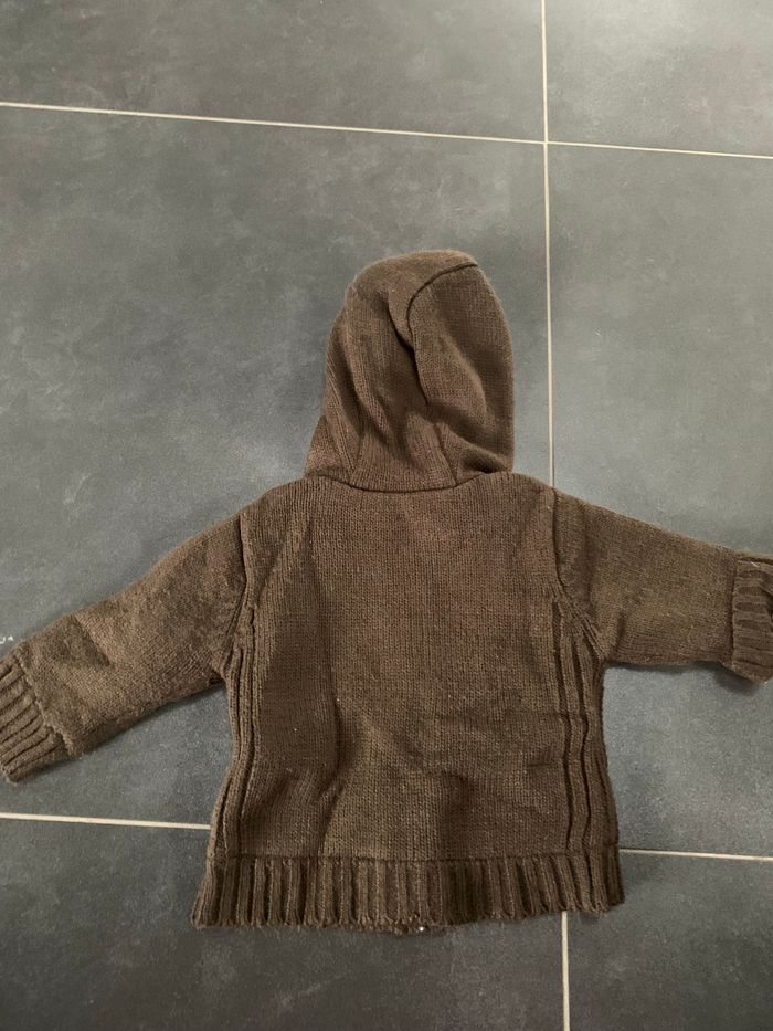 Gilet marron beige - photo numéro 2