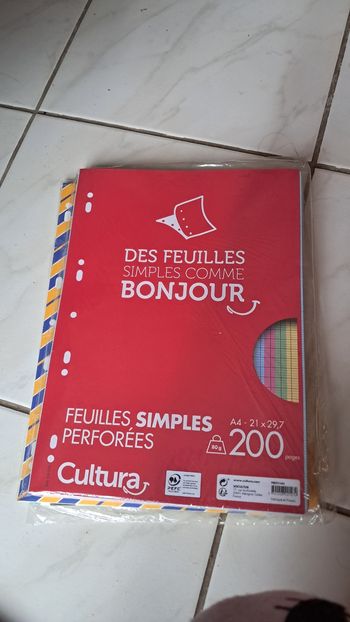 Lot copies simples couleurs