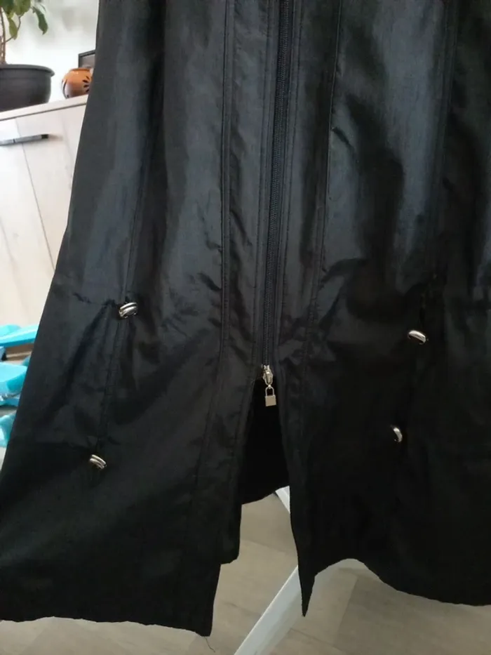 Long manteau noir femme T44 - photo numéro 6