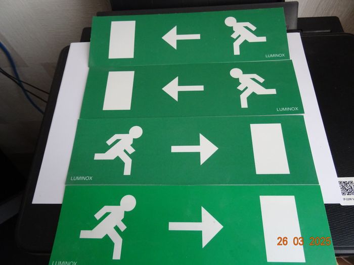 6 étiquette de signalistion sortie de secours