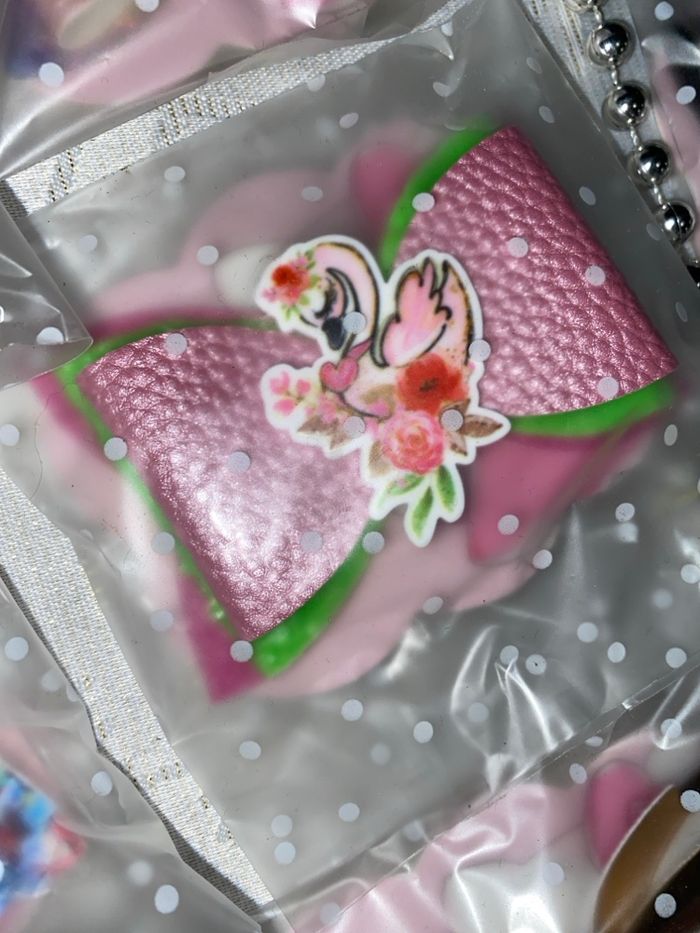 Barrette simili cuir - photo numéro 3