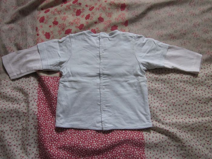 T-Shirt manches longues bleu clair 9 mois - photo numéro 2
