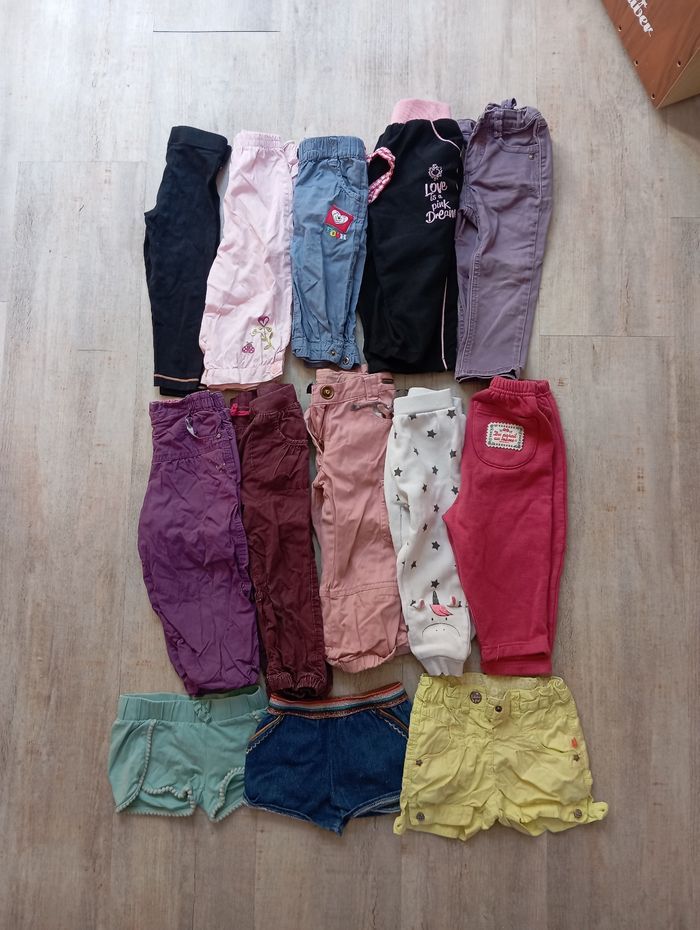 Lot pantalons/pantacourts/short 2 ans