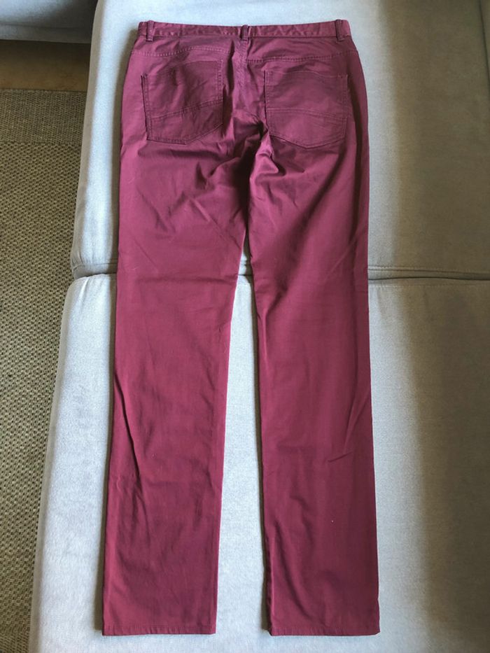 pantalon bordeaux Devred - photo numéro 2