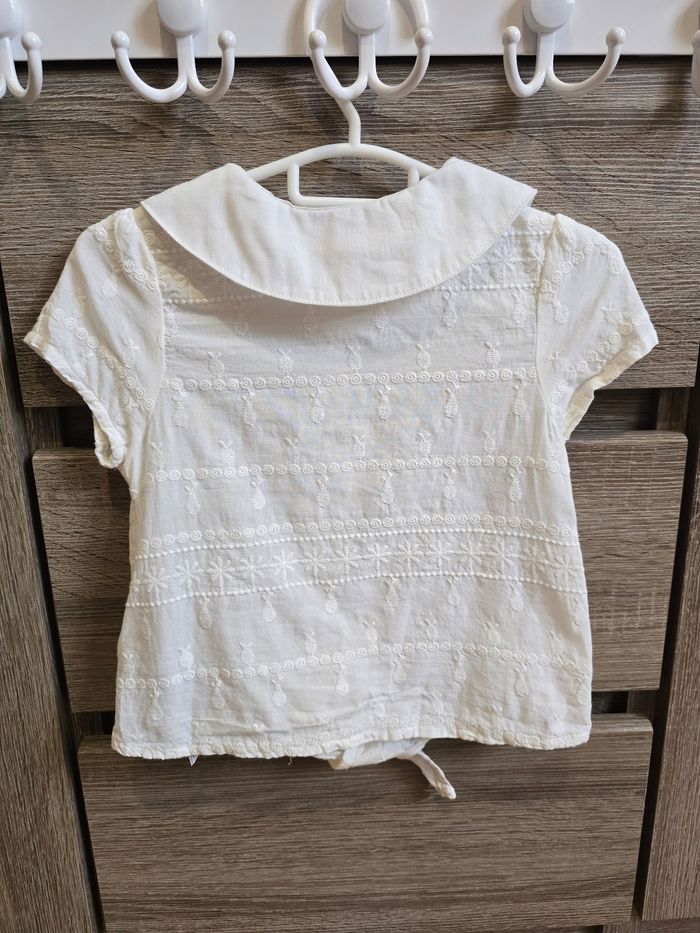 Vêtement Bébé Fille - Chemisier blanc - Sergent Major - 18 mois 80 cm - photo numéro 7