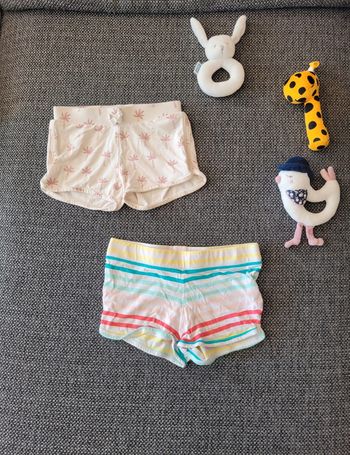 Lot 2 shorts fille 5 ans 110 cm