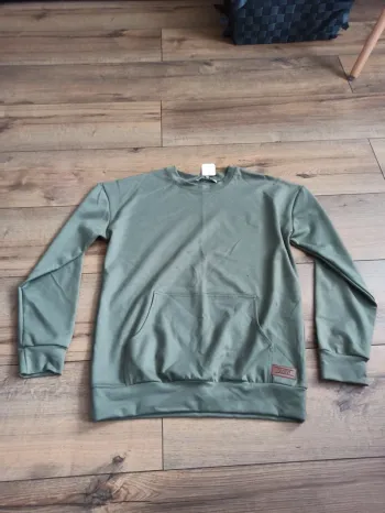 Pull vert/menthe homme manches longues XL