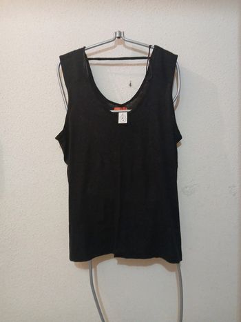 Débardeur noir basic neuf avec étiquette " tissaia " taille xxl