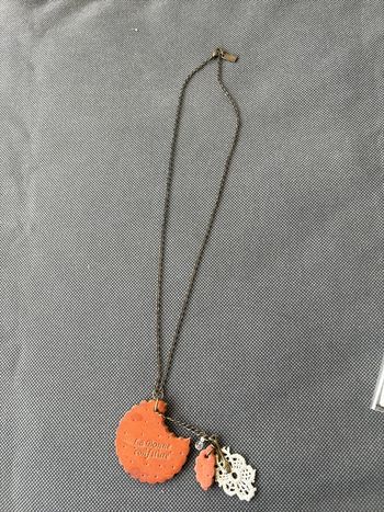 Collier sautoir Misako biscuit