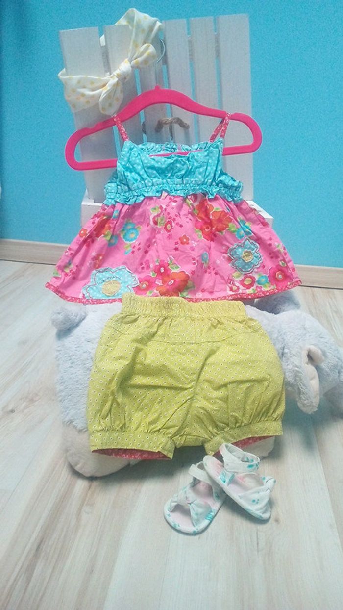 Ensemble très floral Catimini