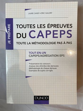 Toutes les épreuves du CAPEPS