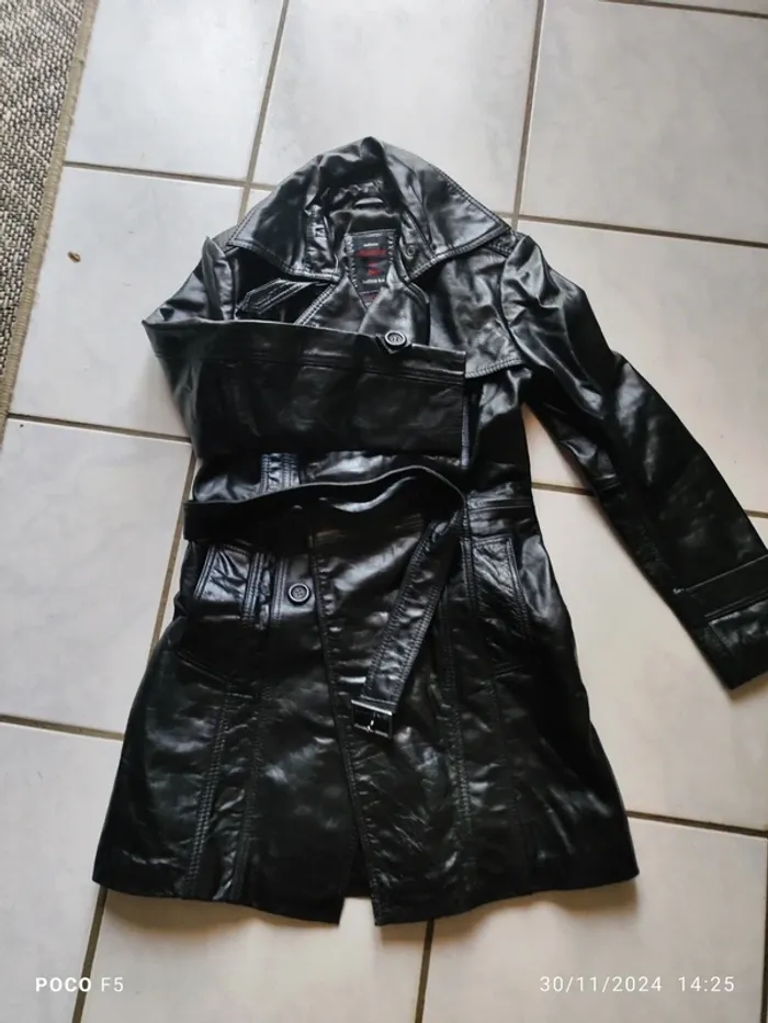 Veste  véritable cuir taille S - photo numéro 9