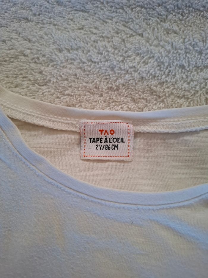 Tee-shirt longues manches crème - photo numéro 2