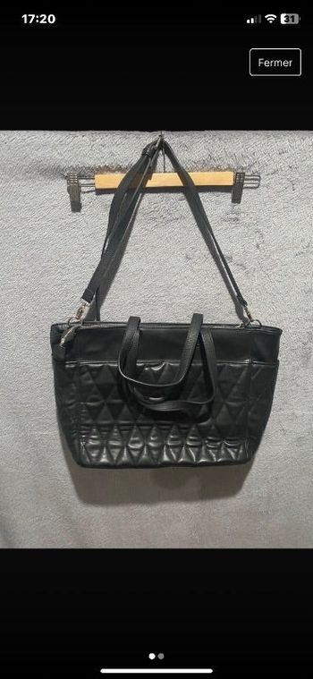 Sac noir cartable stradivarius taille M