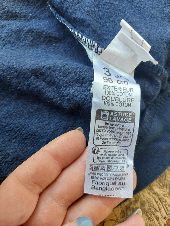 Veste à capuche 👦 U Collection 3 ans 💯% coton - photo numéro 4