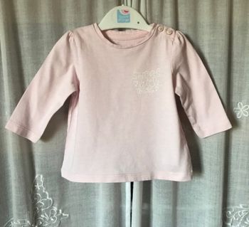 T-shirt rose super little girl 3 mois Vert Baudet