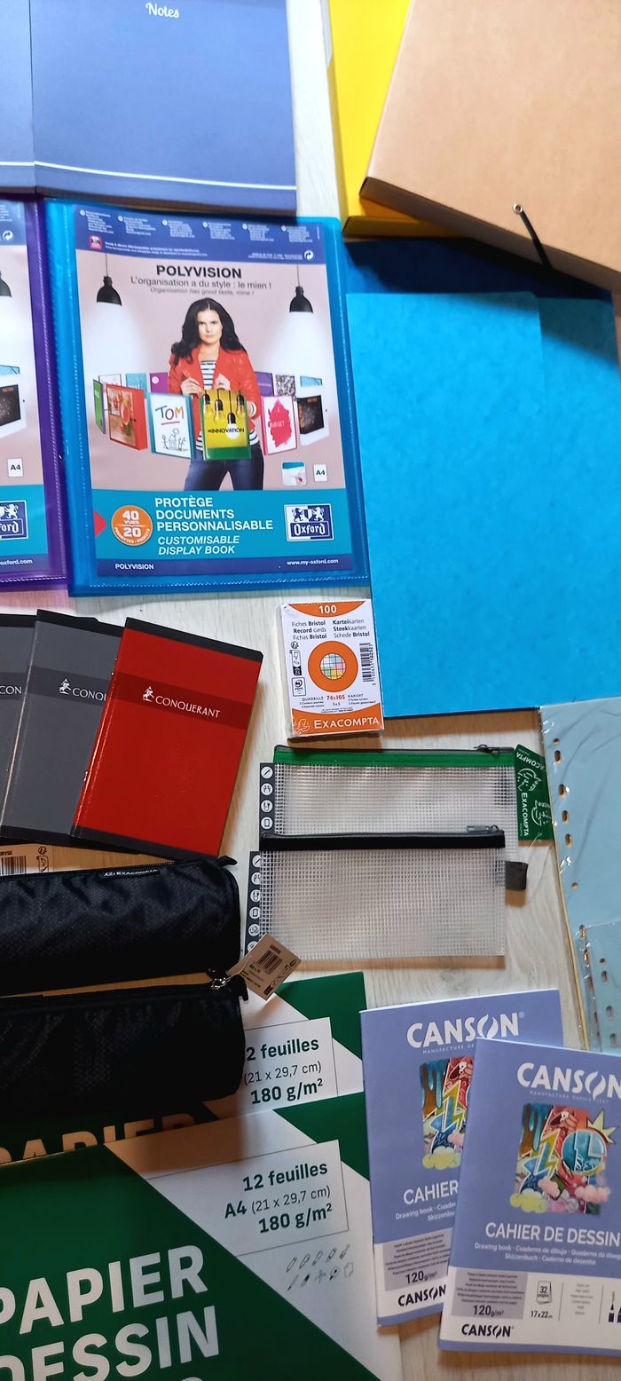 Lot de fournitures scolaires neuves - photo numéro 2
