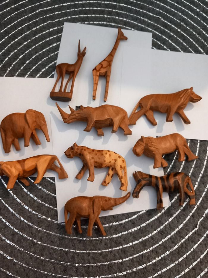 Animaux de la savane   les 10 animaux
2cm de haut sur 5  environ - photo numéro 9