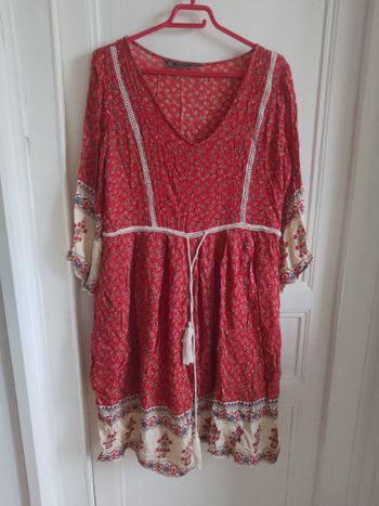 Robe imprimé rouge
