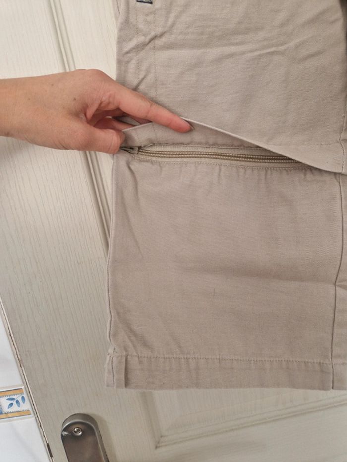 Neuf bermuda et pantacourt 2 en 1 beige fille Teen's moving 10 ans 100% coton - photo numéro 5