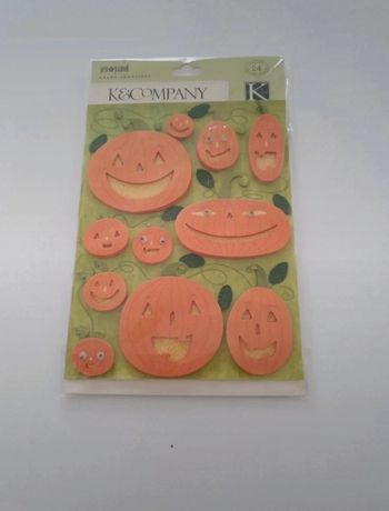 Stickers citrouille 3D