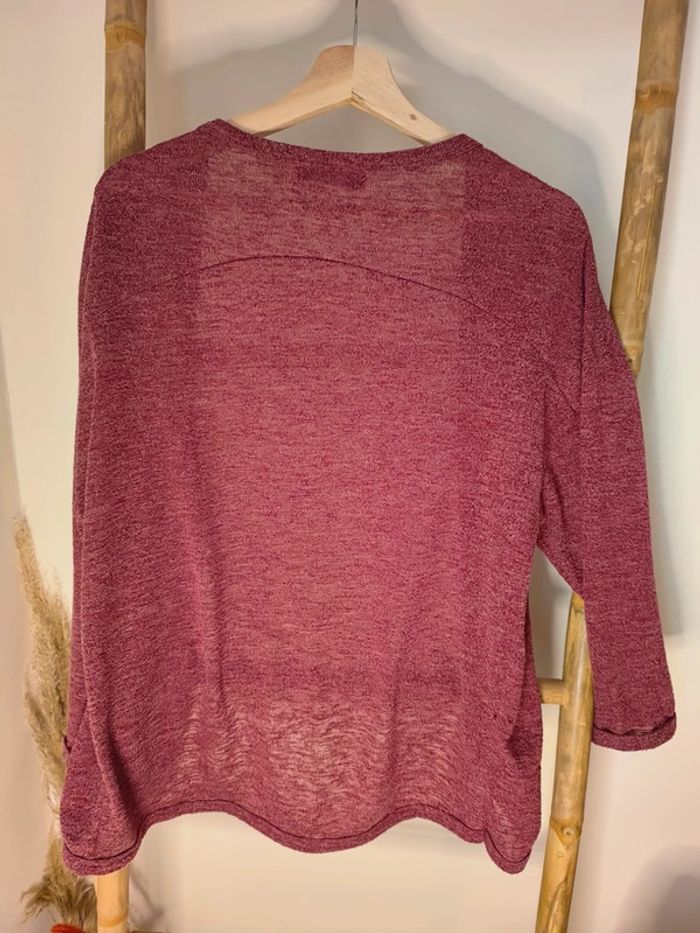 Gilet bordeaux - photo numéro 3