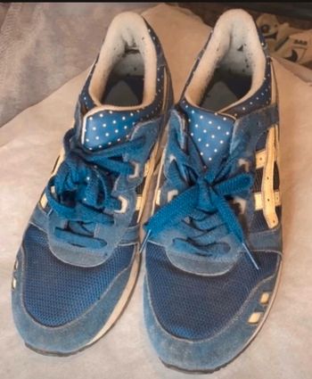 Basket asics bleu femme 36