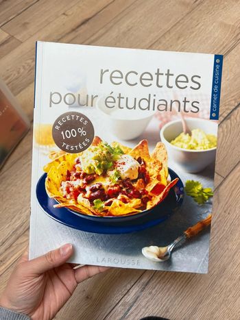 Livre recettes pour étudiants Larousse