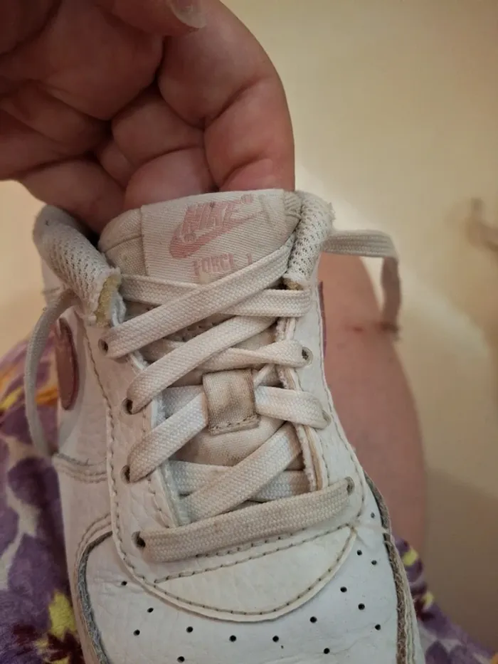 Sneakers Nike force 1 blanc et rose t26 - photo numéro 13