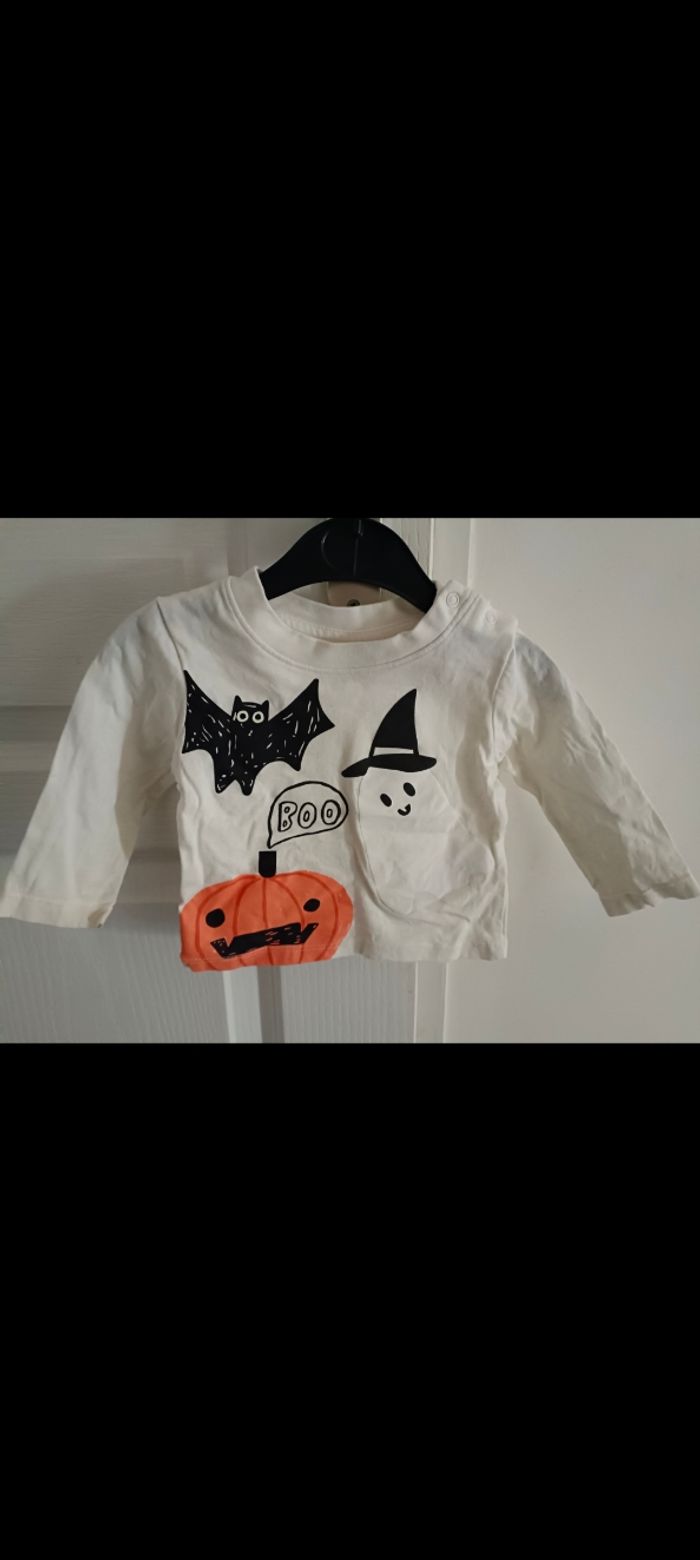 Tee-shirt manches longues bébé Halloween