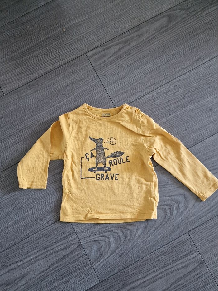 Lot de 6 tee-shirts légers manche longue garçon 18-24 mois - photo numéro 3